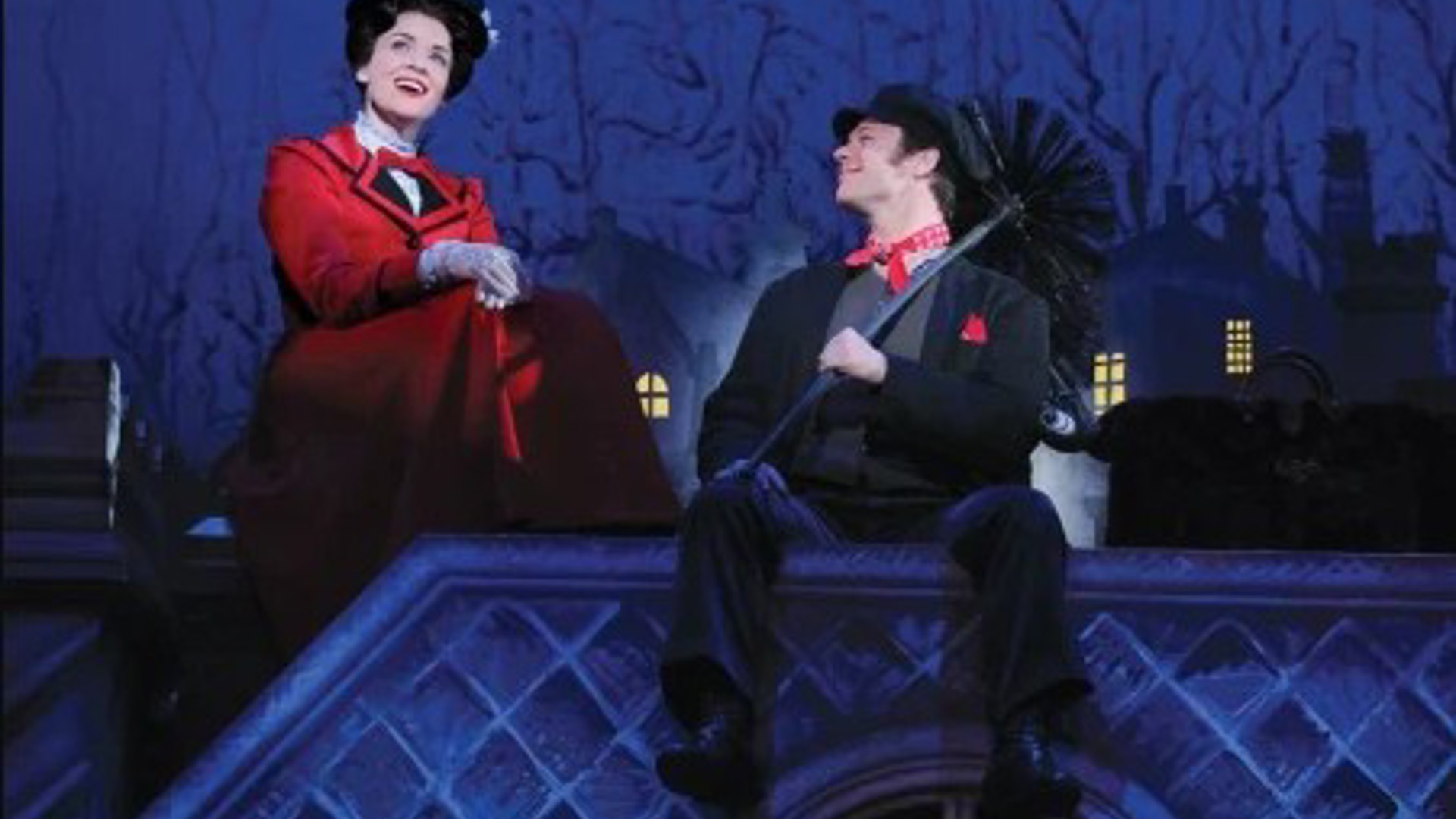 Broadway musical hit play production of Mary Poppins promotion photo