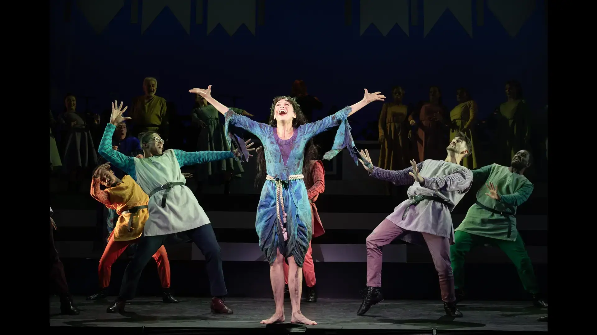 Sutton Foster and the Encores! Company of 'Once Upon A Mattress.' Photo by Joan Marcus.