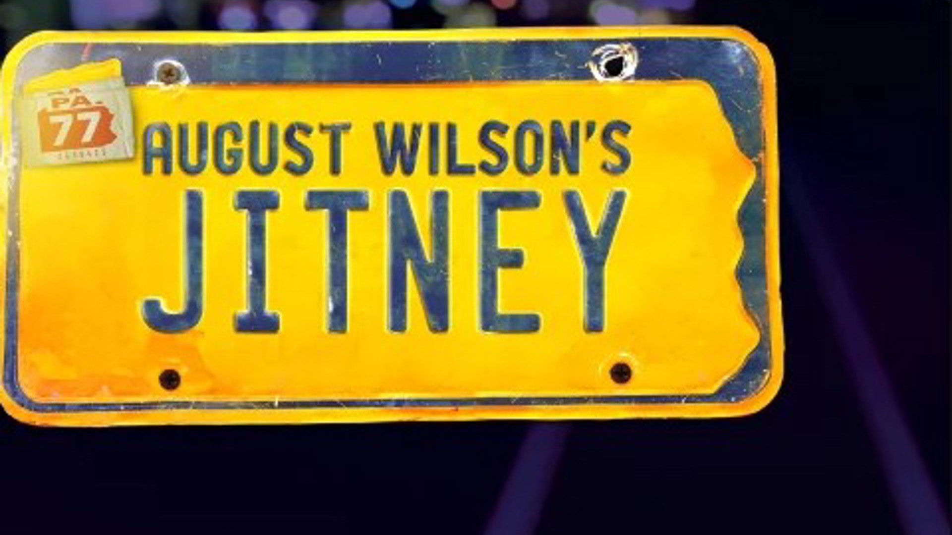 license plate that says August Wilson's Jitney