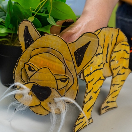 BENGAL TIGER PUPPET finished