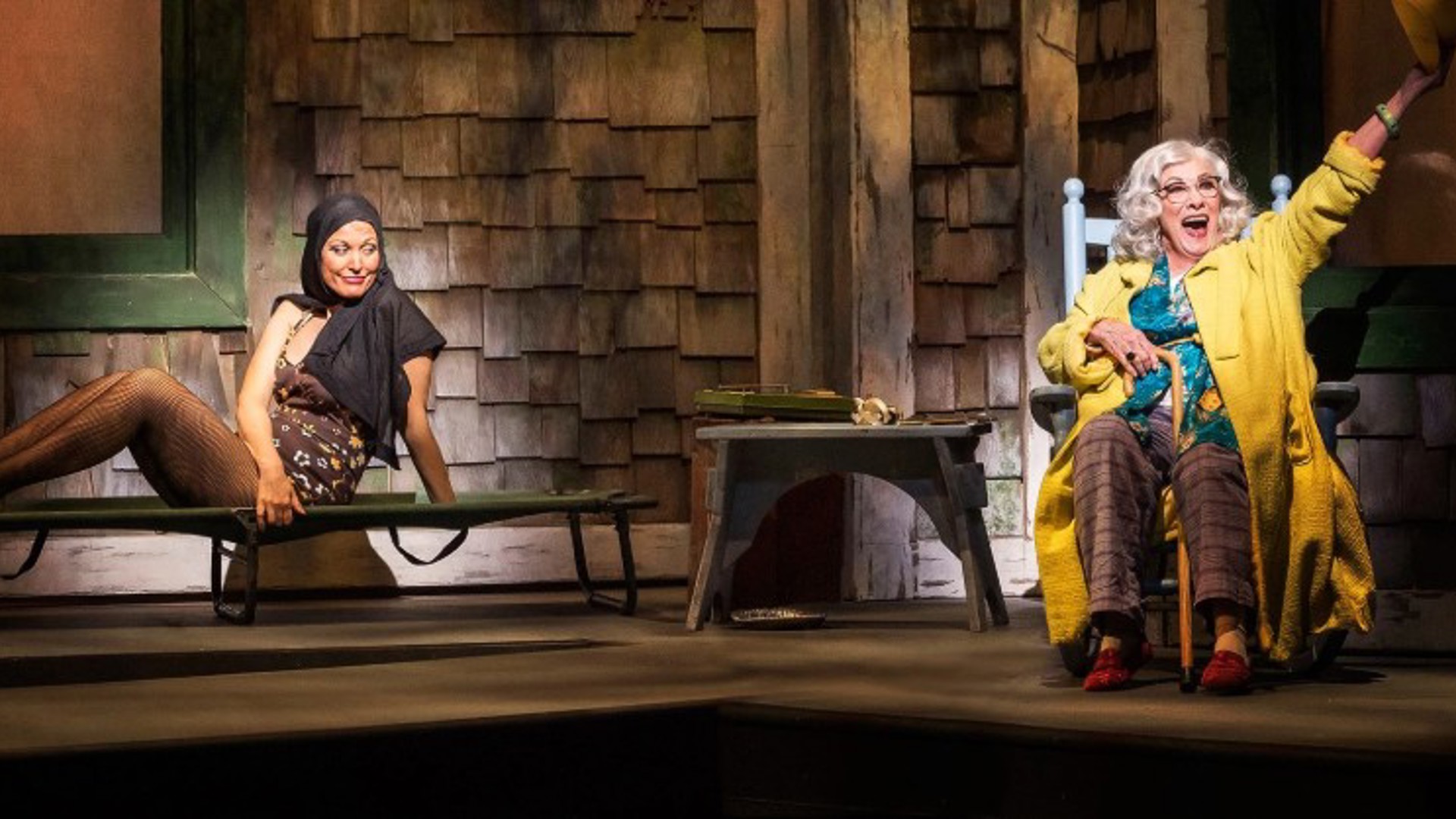 Rachel York & Betty Buckley performing in Grey Gardens at the Ahmanson Theatre
