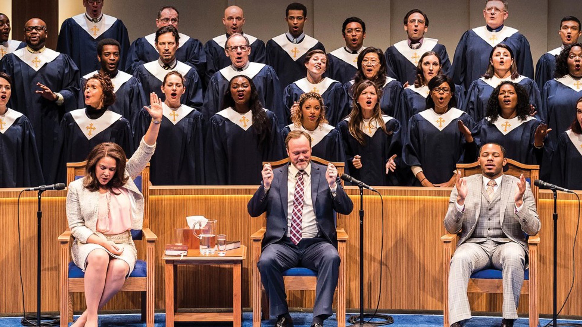 The Christians Play Actors And Choir singing and praising in Los Angeles