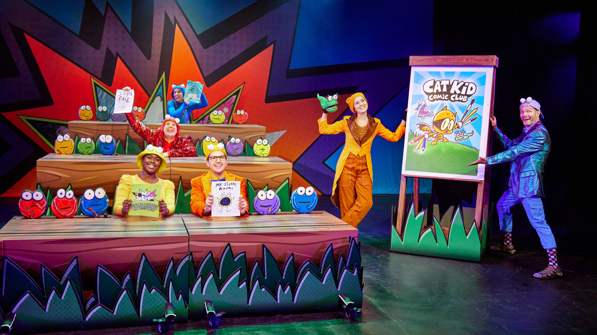 Cast of Cat Kid Comic Club: The Musical